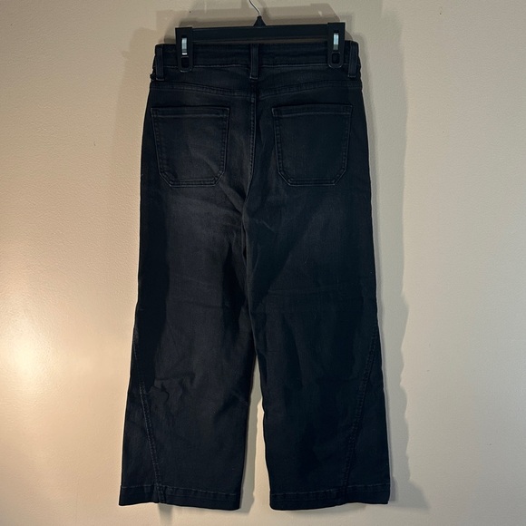 Time and Tru Dark Gray High-Rise Wide-Leg Pants - Picture 4 of 7